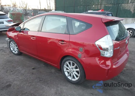 2012 Toyota Prius V Five from USA, damaged, VIN JTDZN3EU5C3149853